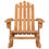 Thumbnail: fauteuil à bascule en acacia
