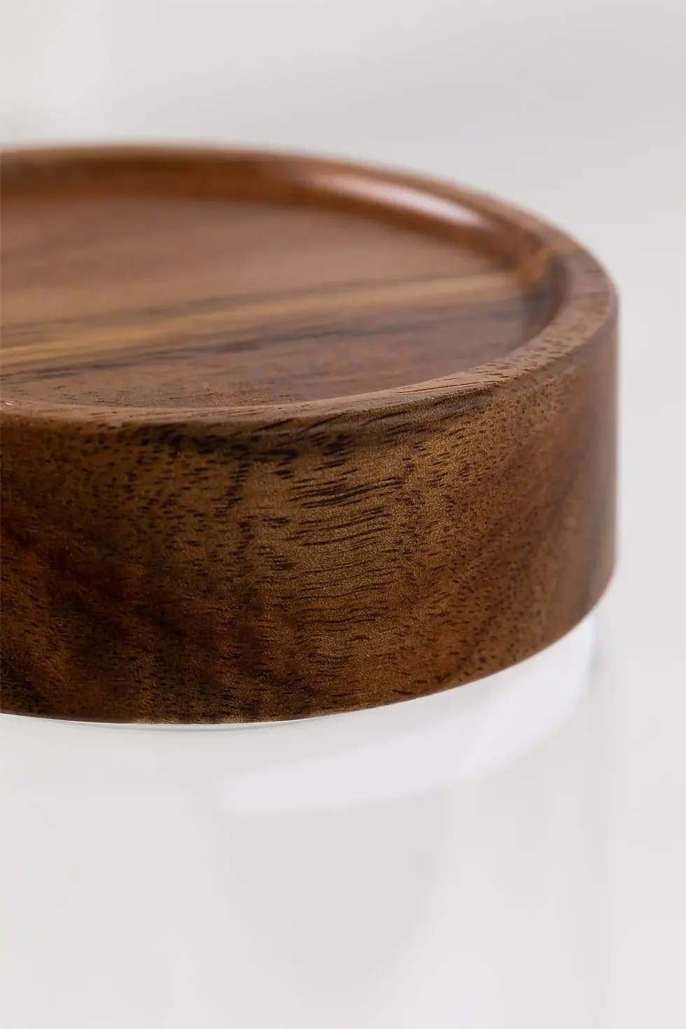Miniature : Ensemble de 4 bocaux en verre et bambou