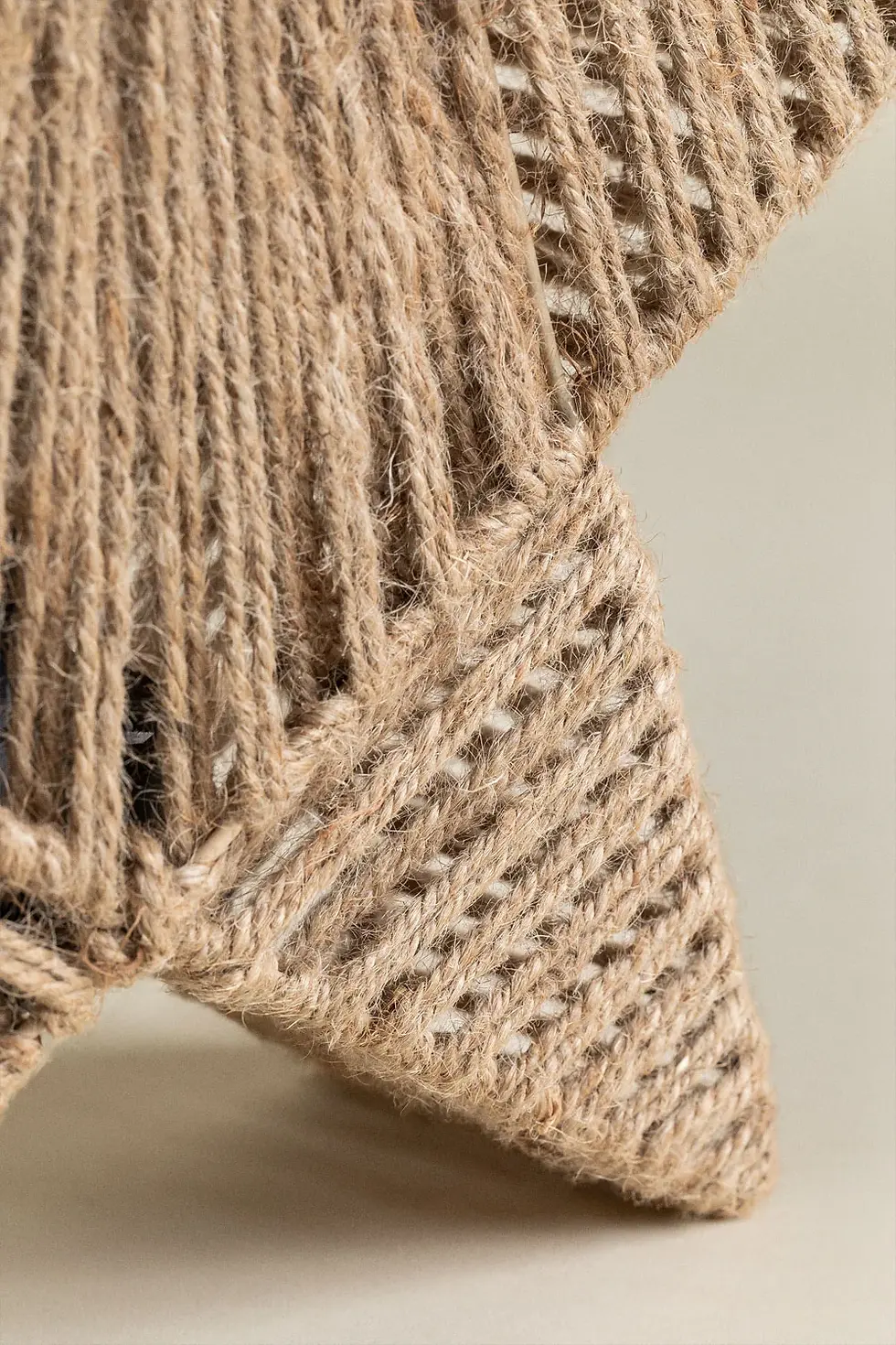 Miniature : Étoile décorative en jute avec LED