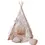 Thumbnail: Tente tipi avec motifs fleurs pastels pour enfants
