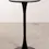 Miniature : Table haute ronde Ø60 cm en MDF et métal noir.