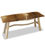 Thumbnail: Banc en bois de teck et peau de chèvre