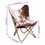 Miniature : Fauteuil Papillon en cuir marron et blanc