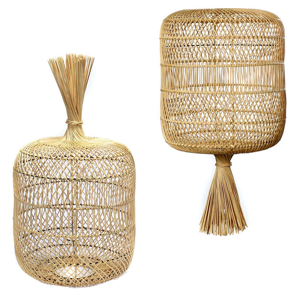 Miniature : lampe tressée en rotin marque bazar bizar