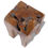 Miniature : Tabouret en bois de teck massif