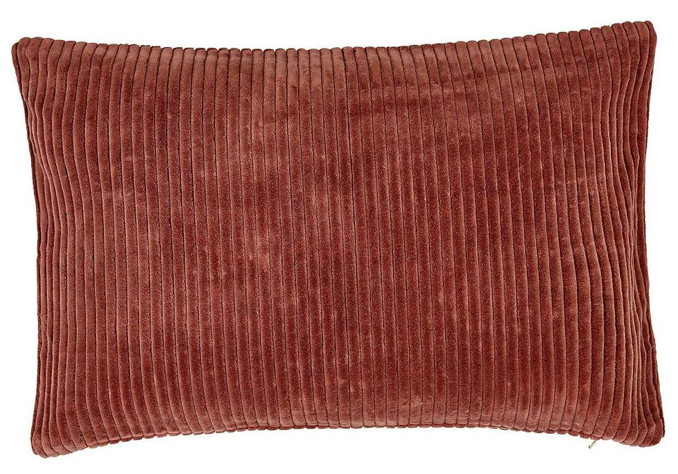 Miniature : coussin en velours côtelé amandes grillées