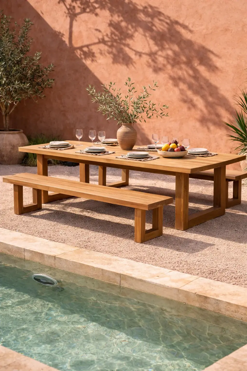 Banc en teck recyclé 280 cm - Bazar Bizar