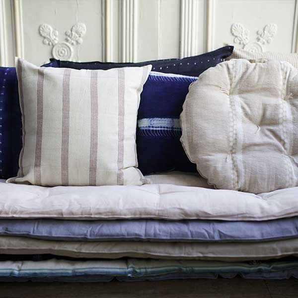 Miniature : matelas de banquette rose TENSIRA en kapok