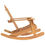 Thumbnail: fauteuil à bascule en acacia