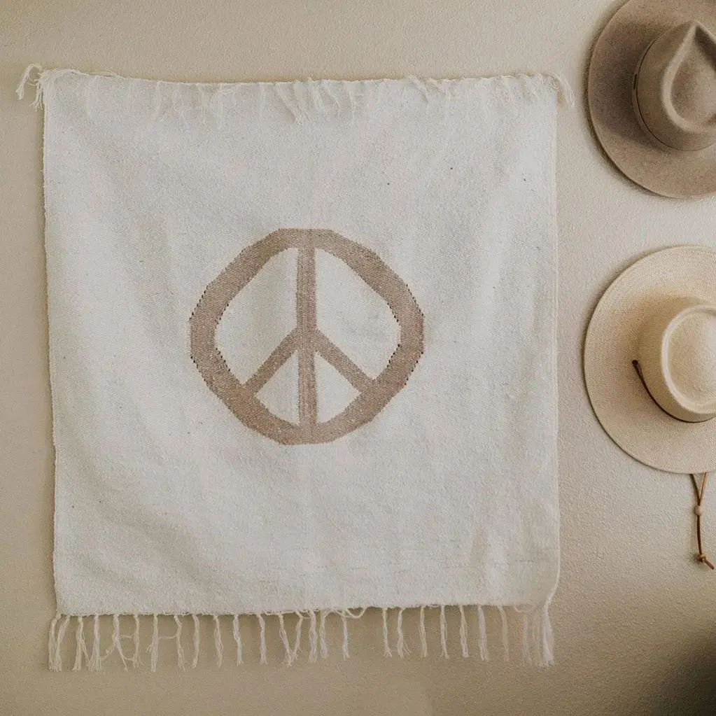Tapis mural symbole peace