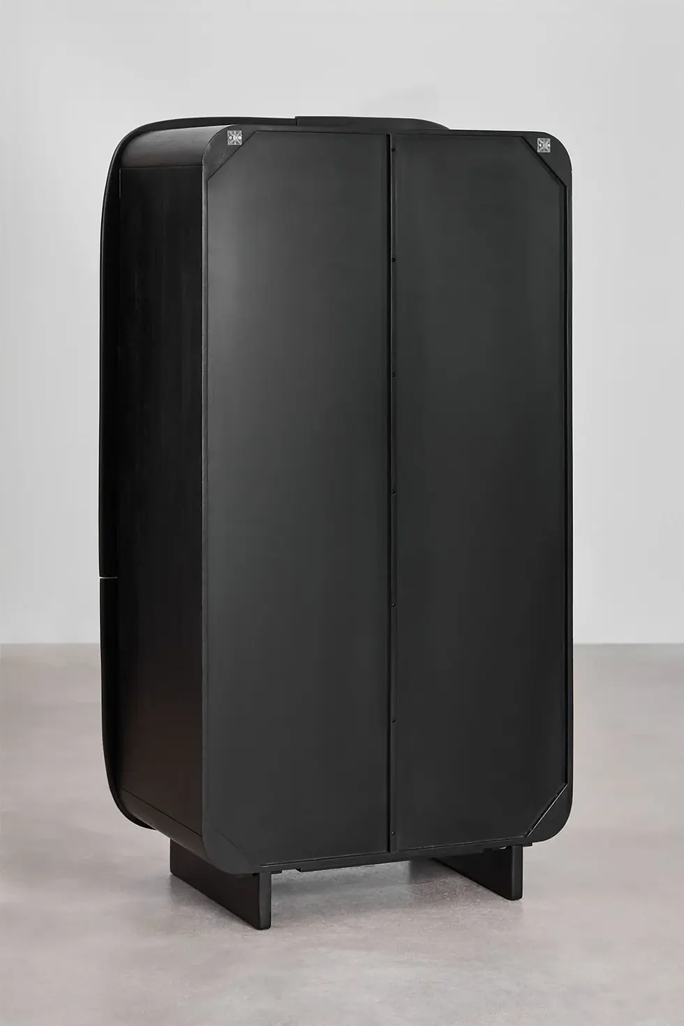 Miniature : armoire 4 portes en manguier noir