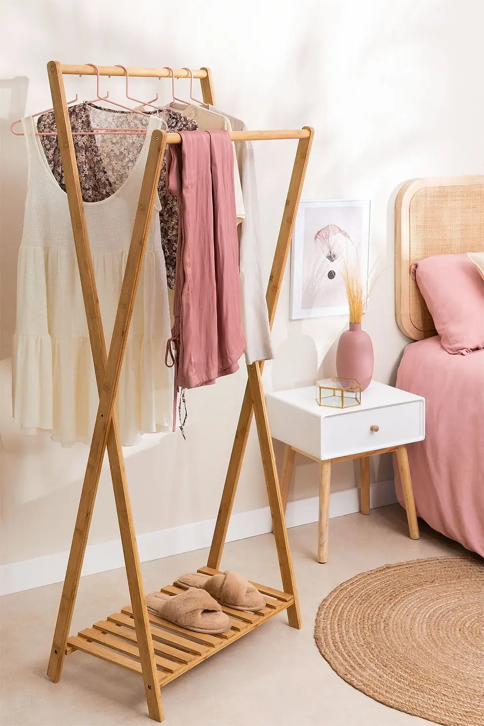 Porte-manteau en bambou
