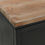 Miniature : Bureau style industriel en métal noir et plateau bois massif