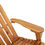 Thumbnail: fauteuil à bascule en acacia