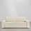 Miniature : Canapé lit 3 places en velours côtelé blanc crème