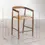 Miniature : Tabouret haut 65cm en bois de teck