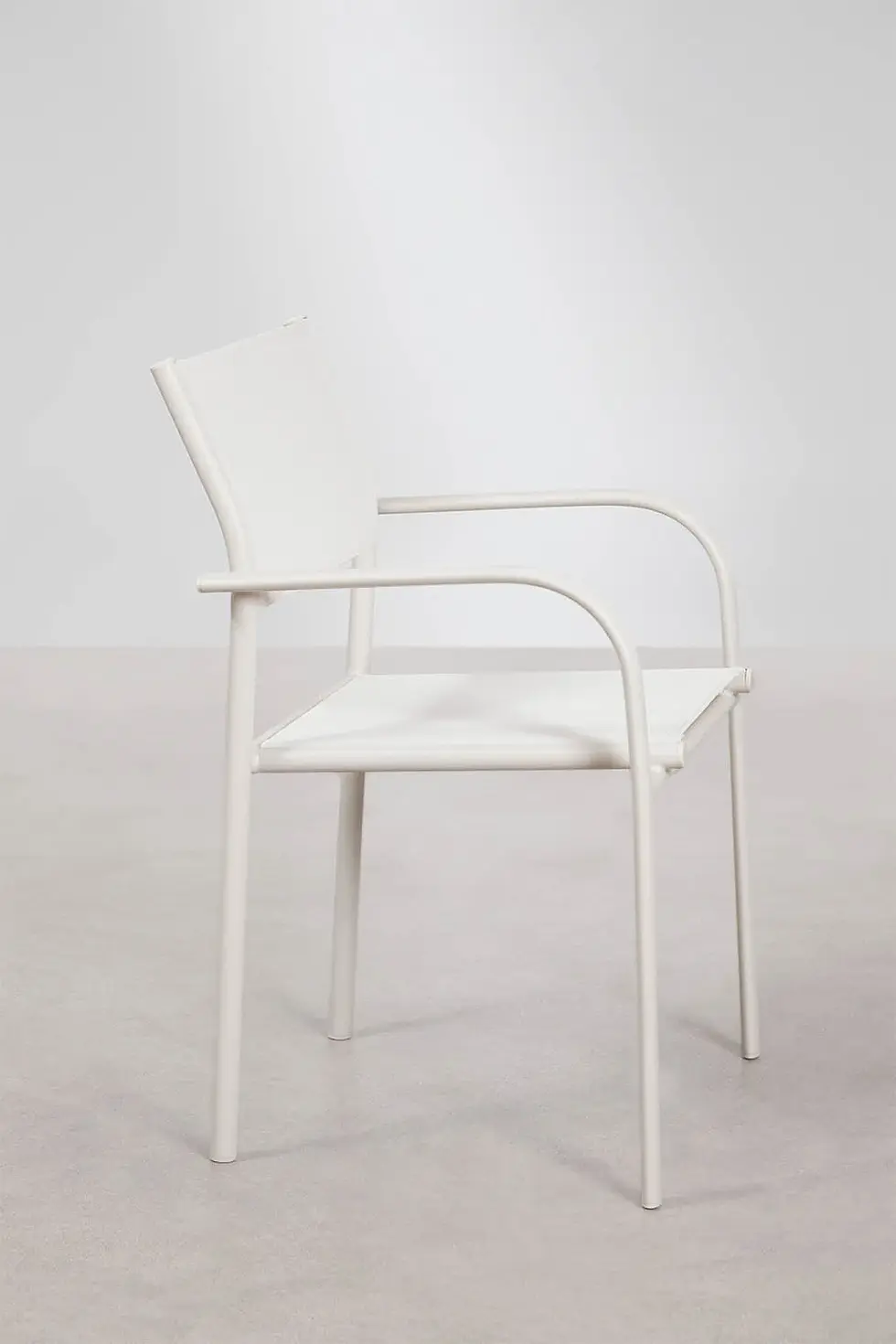 Miniature : Chaise de jardin en aluminium Blanc