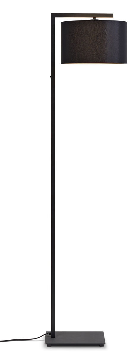 Lampadaire noir et abat-jour noir H160cm - Boston
