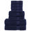 Thumbnail: Ensemble de 8 serviettes Bleu marine 600 g/m² - SIAM