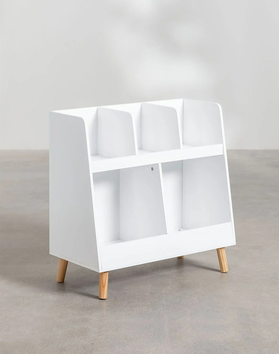 Miniature : meuble organiseur en MDF blanc pour enfants