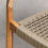 Thumbnail: Chaise empilable en acacia et cordage beige foncé