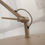 Thumbnail: Grande lampe murale en métal couleur sable