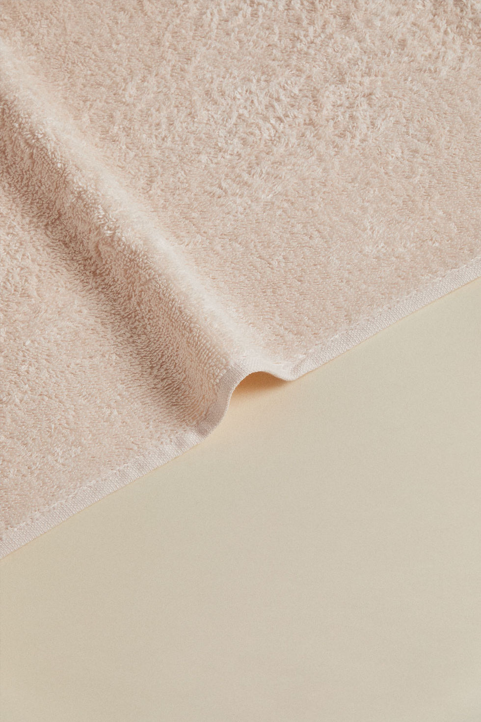 Miniature : Serviette en coton et lin rose pâle MARKEL