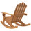 Thumbnail: fauteuil à bascule en acacia