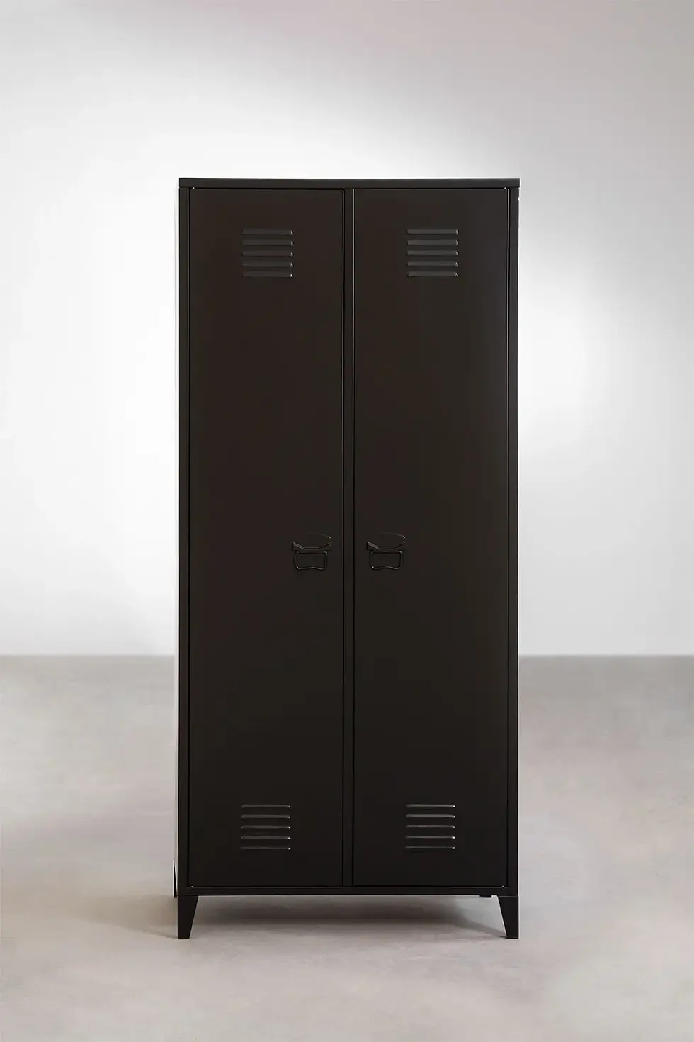 Miniature : Armoire 2 portes en acier noir