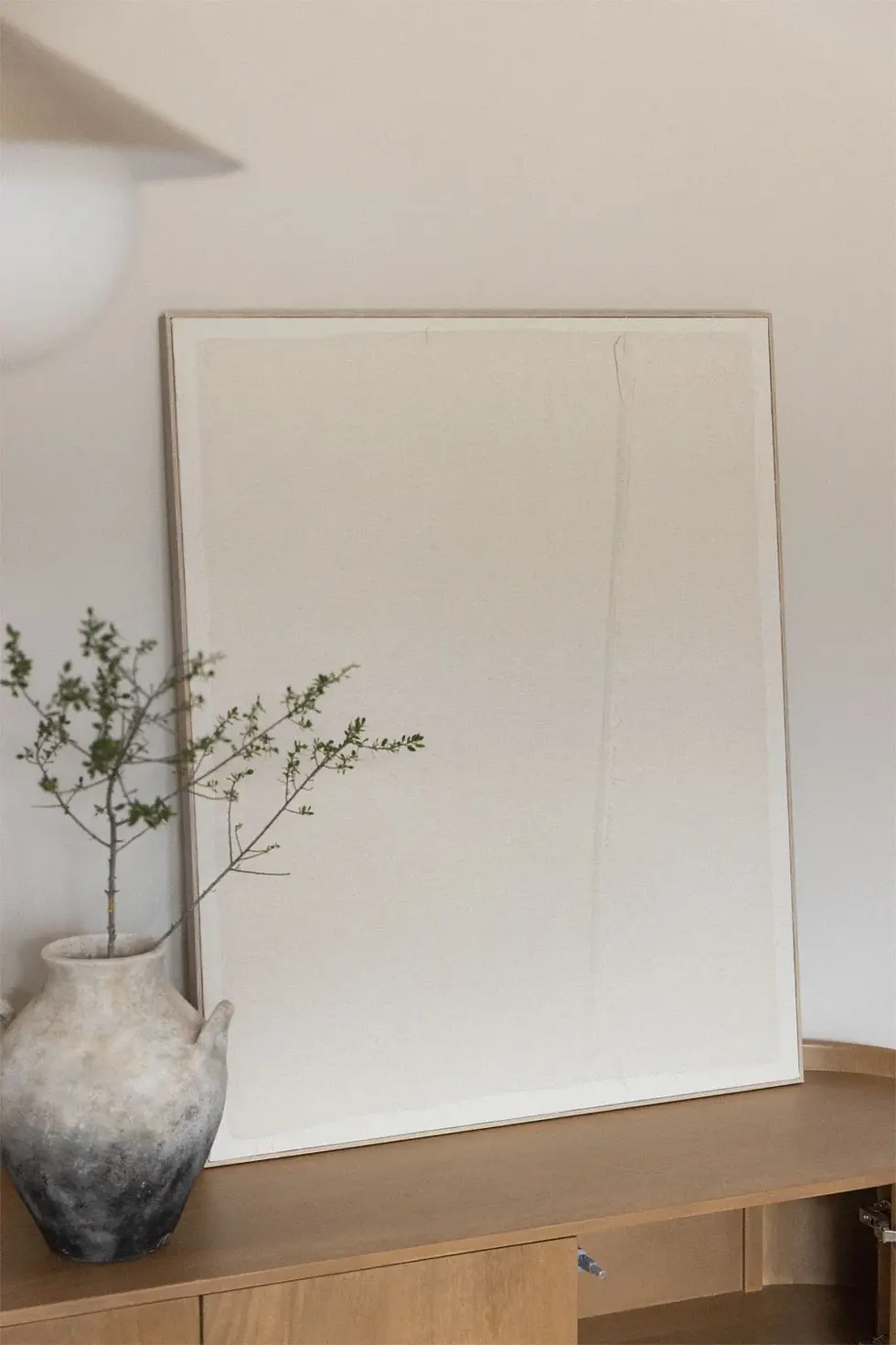 Peinture décorative texturée en lin 80x100cm