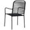 Thumbnail: chaise d'extérieur en corde de coton noire et acier noir