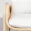 Thumbnail: Fauteuil en rotin et cannage avec coussin blanc crème