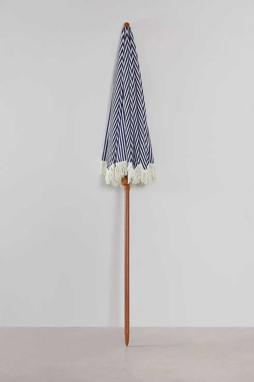 Miniature : Parasol Ø175 cm en tissu rayures Bleu et Blanc
