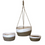 Miniature : Set de 3 paniers en osier naturel et blanc red cartel