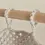 Miniature : rideau en coton macramé