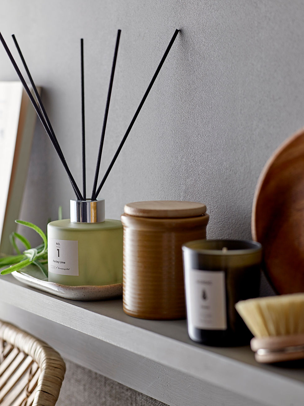 Miniature : coffret cadeaux de trois bougies naturelles dans pots en verre