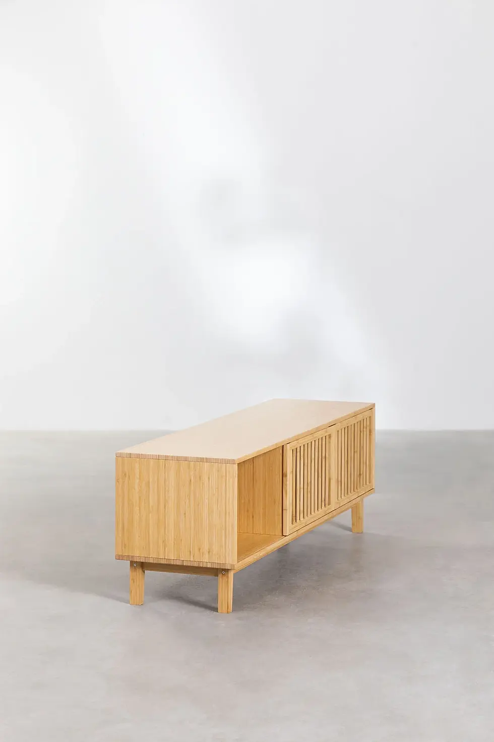 Miniature : meuble TV design lattes en bambou