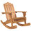Thumbnail: fauteuil à bascule en acacia
