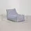 Miniature : fauteuil méridienne de jardin à rayures bleu et blanc