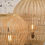 Miniature : lampe à poser en bambou forme amphore hauteur 70 cm