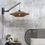 Thumbnail: lampe murale en bambou naturel et noire