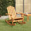 Thumbnail: fauteuil à bascule en acacia