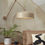 Thumbnail: Grande lampe murale en métal couleur sable