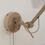 Thumbnail: Grande lampe murale en métal couleur sable