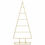 Miniature : Sapin de Noël en métal doré - 6 tailles