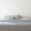 Miniature : coussin en gaze de lin bleu 25 X 40CM