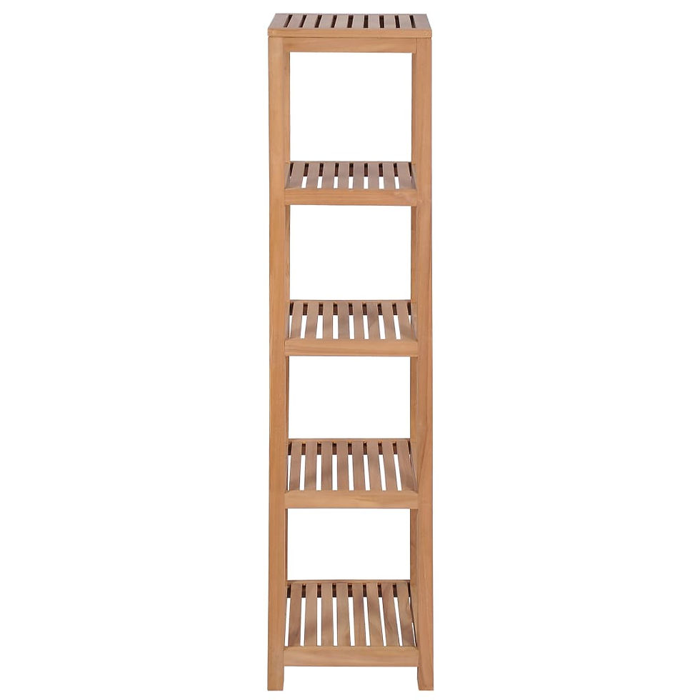 étagère de salle de bain en teck