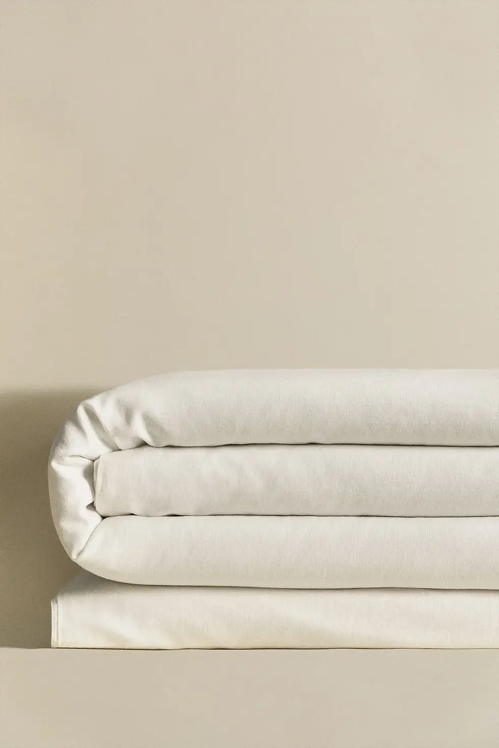 Miniature : Housse de couette en lin blanc