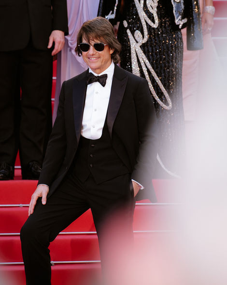 Tom Cruise sul red carpet del Festival del Cinema di Cannes 2025
