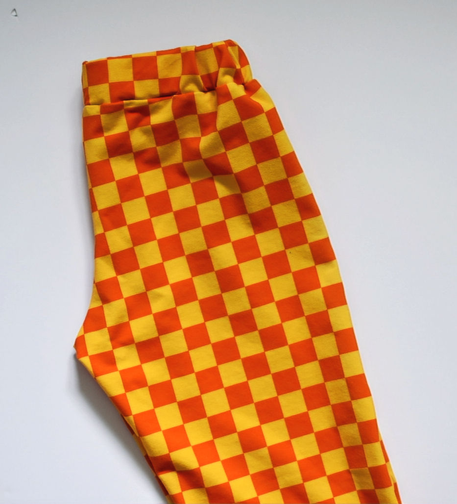 Thumbnail: Relaxed-fit Pants - Orange Burst Check